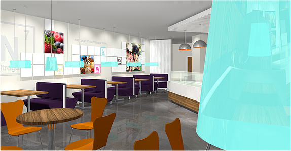 Restaurant franchise interior design