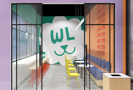 Ice cream &amp; dessert franchise interior design concepts.