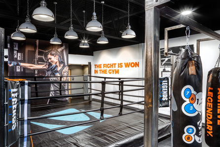 Boxing gym planning and design for Legends Boxing.