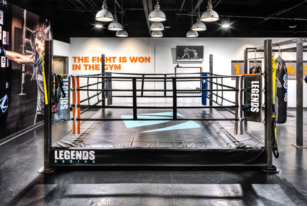Boxing and fitness equipment design and manufacturing for Legends Boxing franchise.