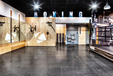 Fitness franchise interior design and furniture &amp; fixtures for Legends Boxing.
