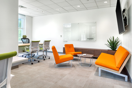 Custom designed upholstered furniture.