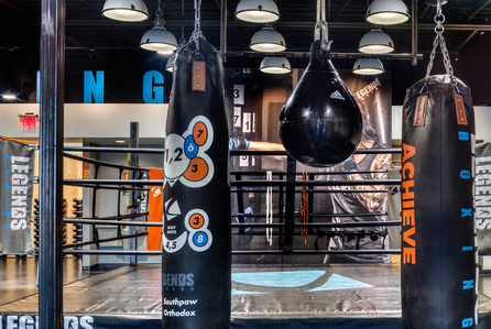 Fitness and boxing equipment design and manufacturing for Legends Boxing.