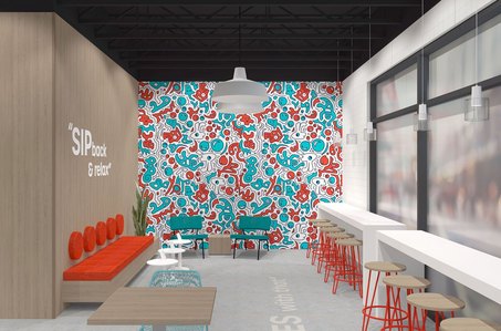 Furniture and fixture design for Sip-n drinks &amp; treats franchise