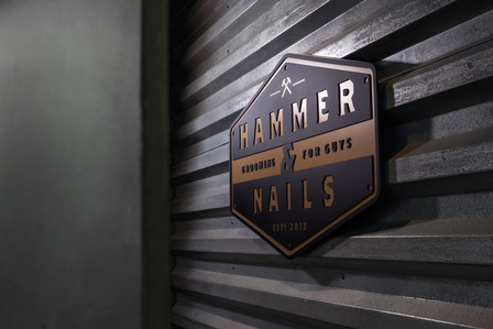 Franchise signage for Hammer and Nails Grooming franchise