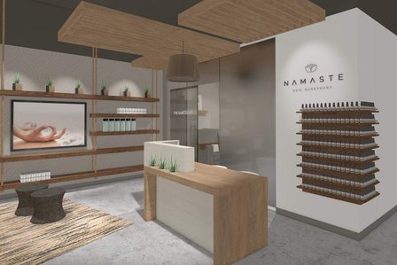 Namaste Nail Sanctuary franchise interior design 