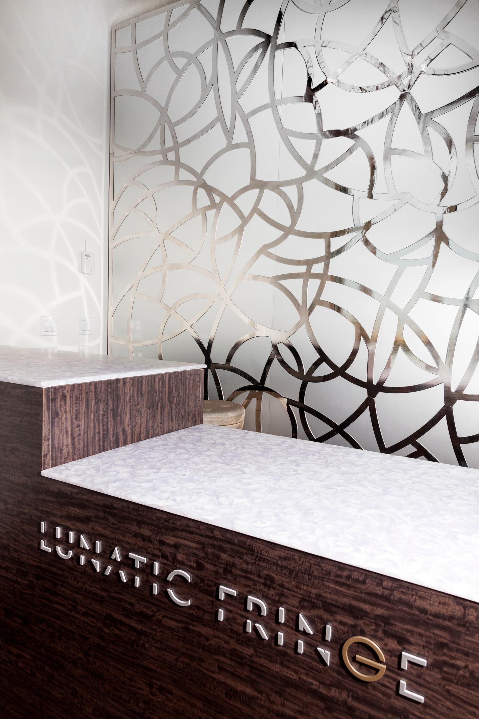 Reception wall detail