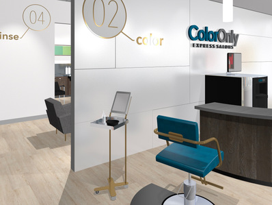 Color carts and color bar seating for ColorOnly