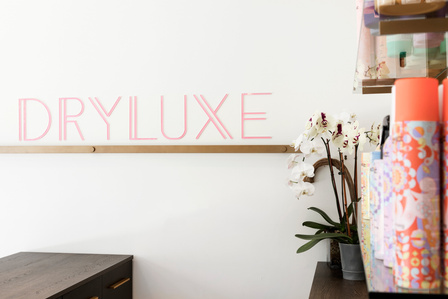 Signage for DryLuxe salon chain