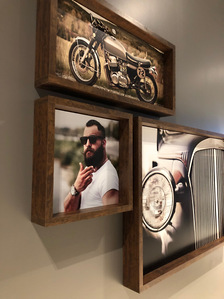 Framed images for Hammer and Nails Grooming franchise 
