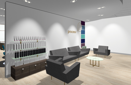 Retail fixture design and furniture design and build for ColorOnly
