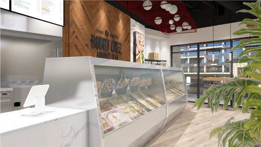 Restaurant interior design and branding for Bobby Chez franchise