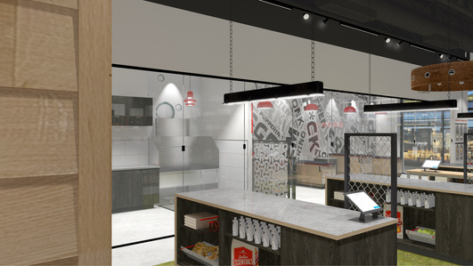Dog grooming franchise furniture and store fixture design and manufacturing