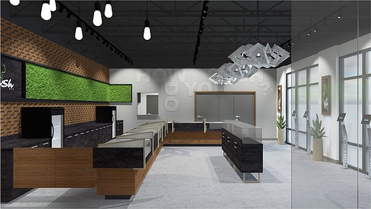 Dispensary order and retail cabinet design and manufacturing