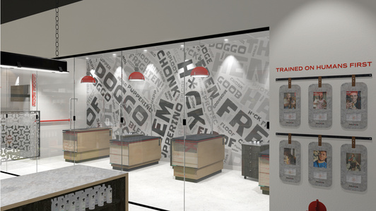 Dog Grooming franchise interior and furnishing design 