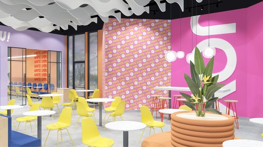 Furniture and fixture design concepts for Ice cream shop