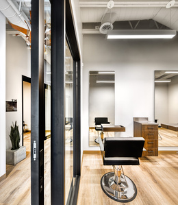 Salon suite furniture design and manufacturing for Indie Studio Suites.