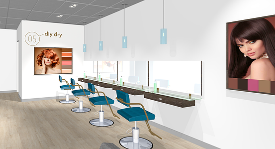 Blow out stations design for ColorOnly