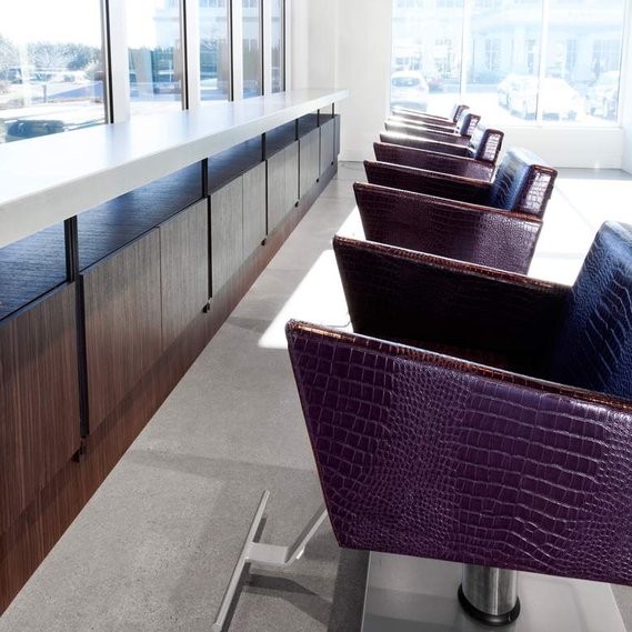 Salon furnishings design and manufacturing for Jagger James Salon
