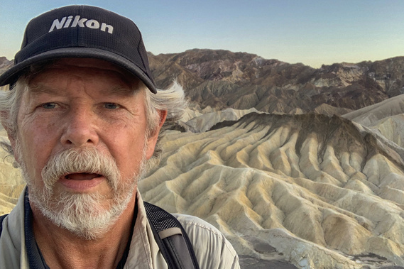 Jack F. Brennan at Zabriskie Point, Death Valley, California