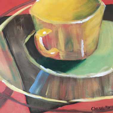 My Morning Cup Canvas by Chelsey Kamen_Pottery Barn