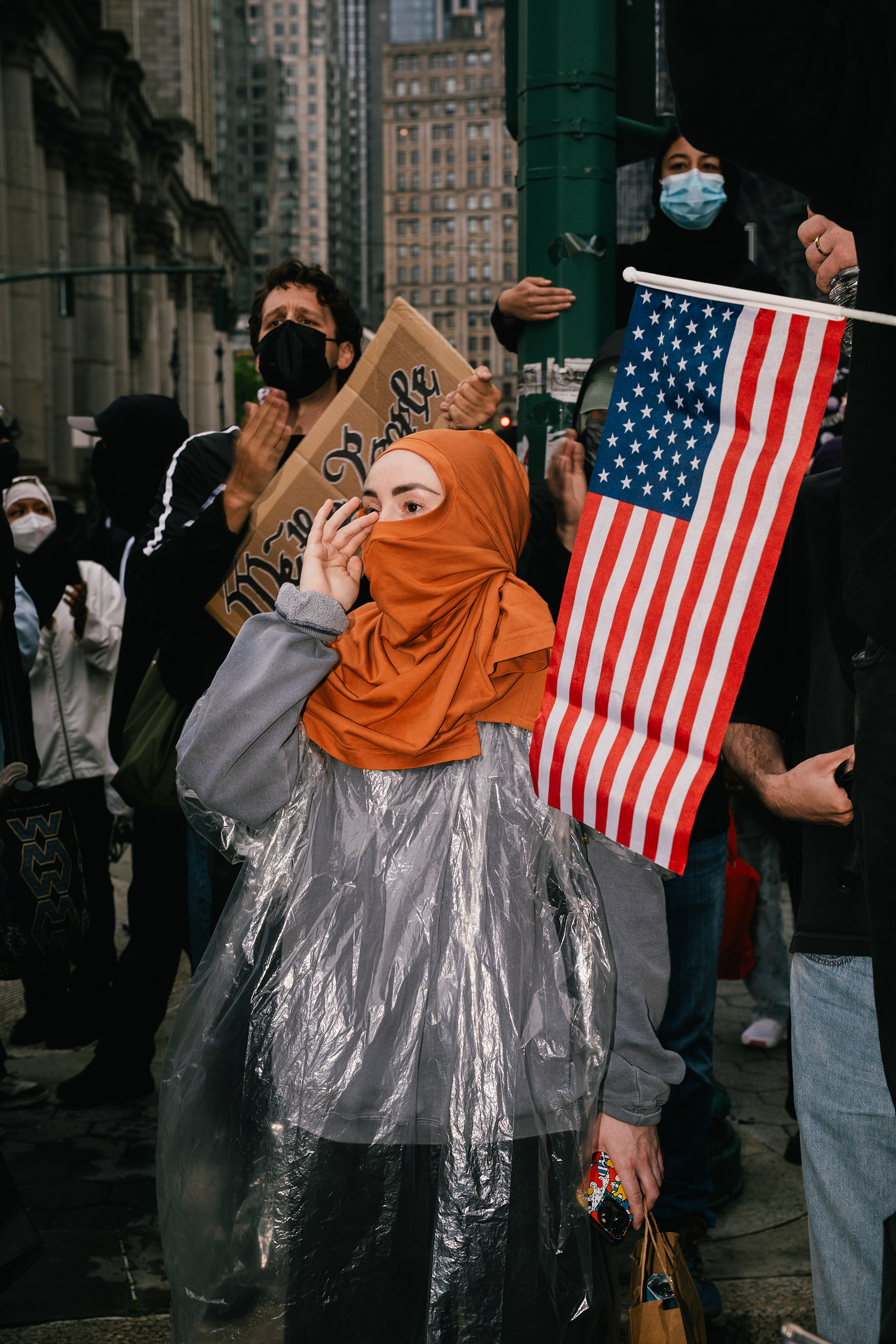 Photojournalism series of the No Kings protest in New York City for The New Republic magazine
