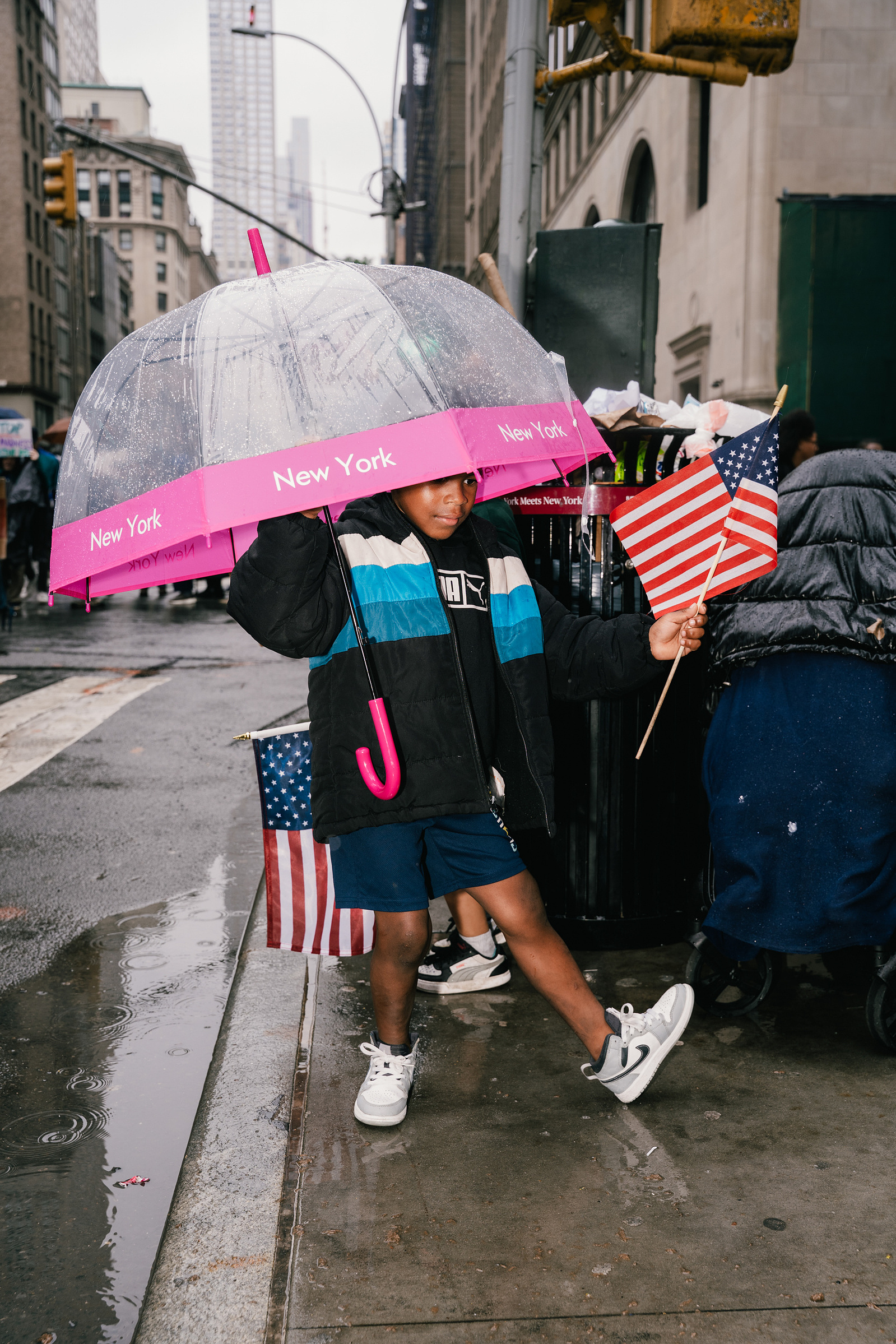 Photojournalism series of the No Kings protest in New York City for The New Republic magazine