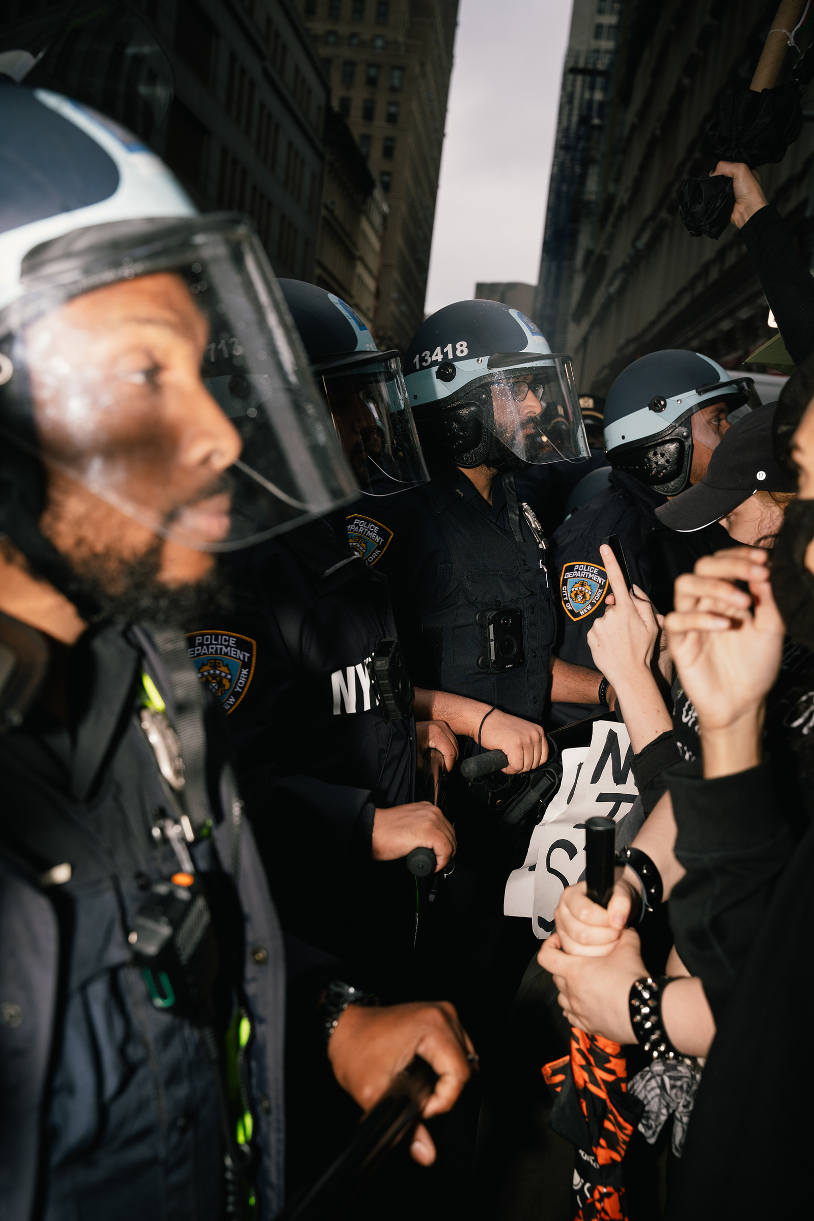 Photojournalism series of the No Kings protest in New York City for The New Republic magazine