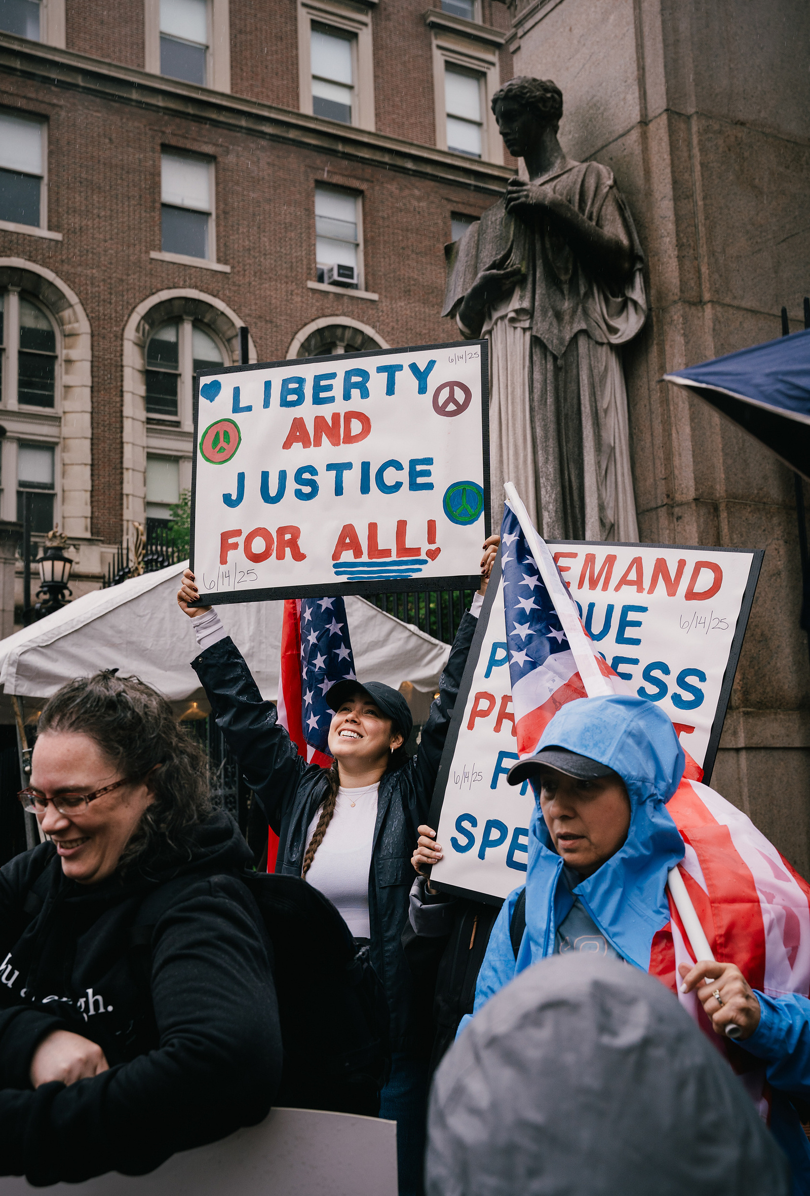 Photojournalism series of the No Kings protest in New York City for The New Republic magazine