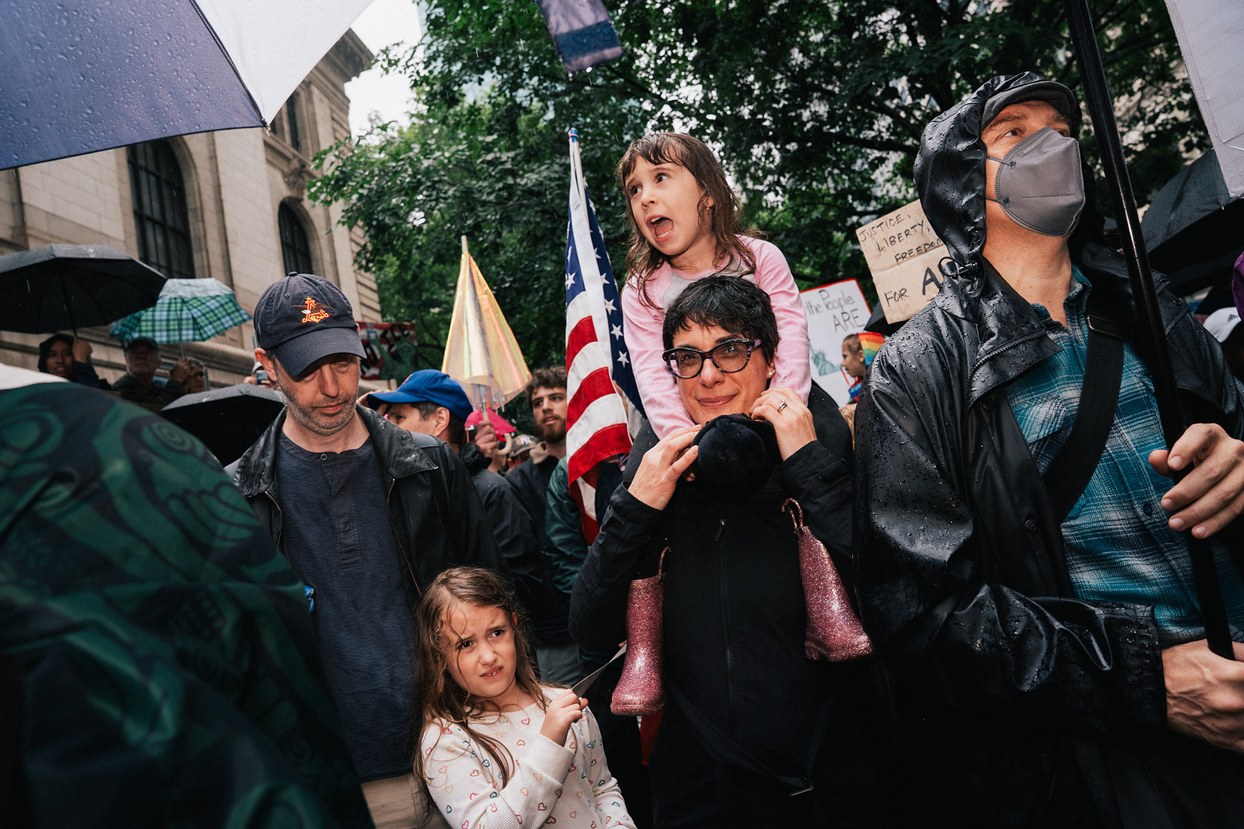 Photojournalism series of the No Kings protest in New York City for The New Republic magazine