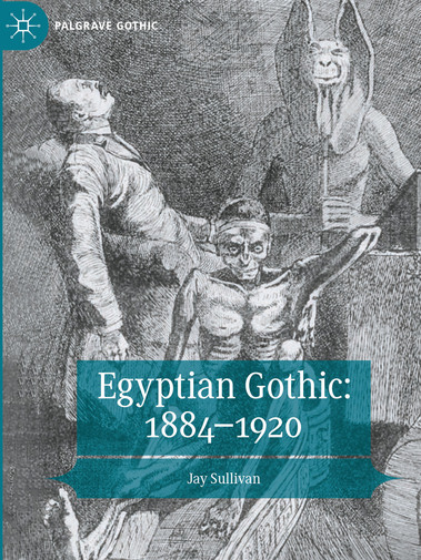 A book cover showing a mummy in a sarcophagus. Behind him, a man is collapsed in terror.

The text on the book reads 