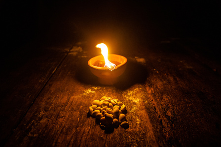 Yoruba belief system surrounds the body and being. The belief in duality reincarnation and supernatural omnipresence is central to the Yoruba culture. Lamp Cowries Money