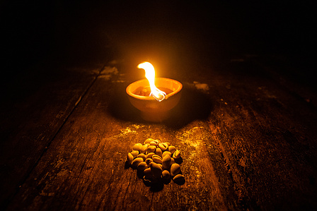 Yoruba belief system surrounds the body and being. The belief in duality reincarnation and supernatural omnipresence is central to the Yoruba culture. Lamp Cowries Money