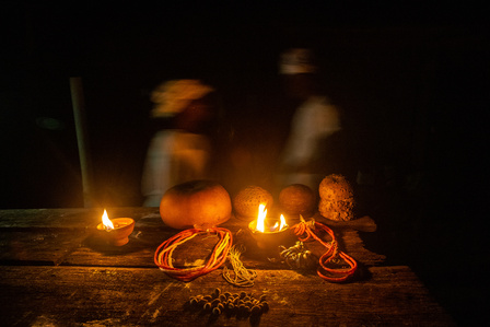 Yoruba belief system surrounds the body and being. The belief in duality reincarnation and supernatural omnipresence is central to the Yoruba culture. Lamp Cowries Money