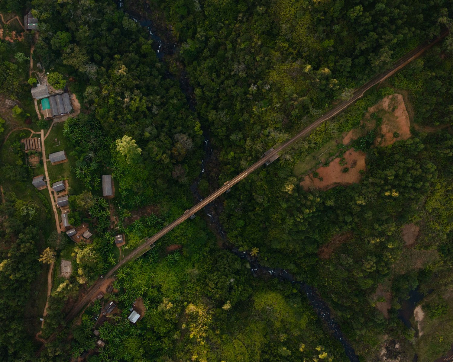 Vohimana vue du ciel, ecolodge l'homme et l'environnement