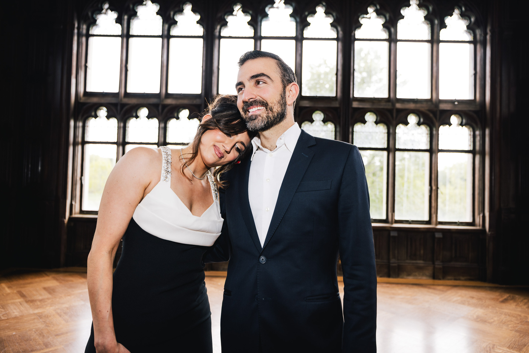 direct flash, documentary, vintage vibe, engagement session Nyc mc3 photo, smiling couple, dressed well