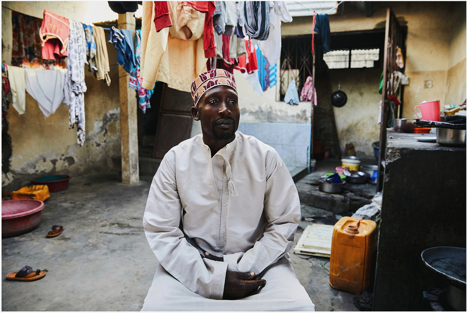 Sheik Shaibu at his home in Tanzania.