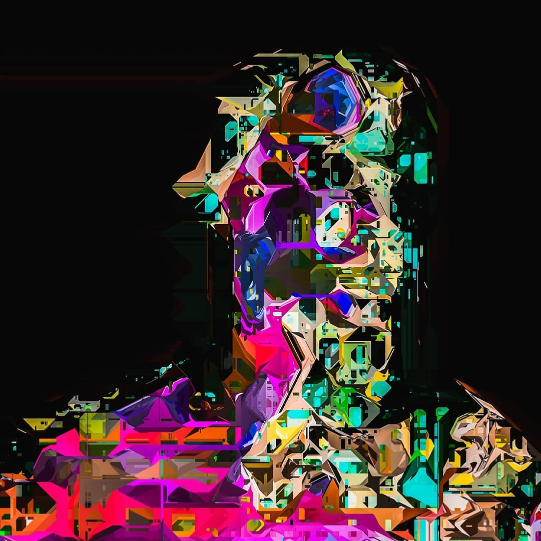 surrealist glitch portraiture