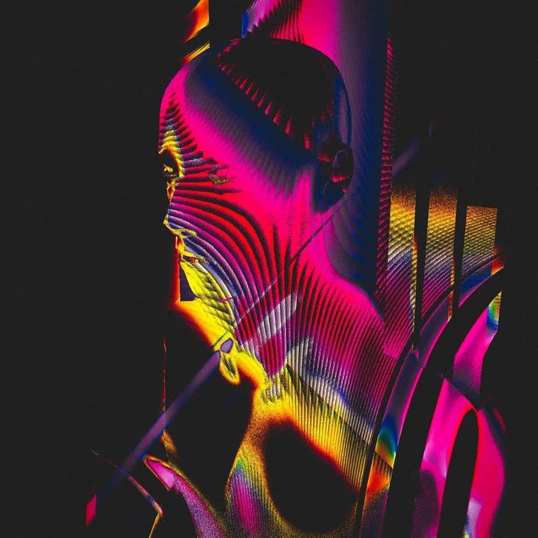 stunning retro glitch art