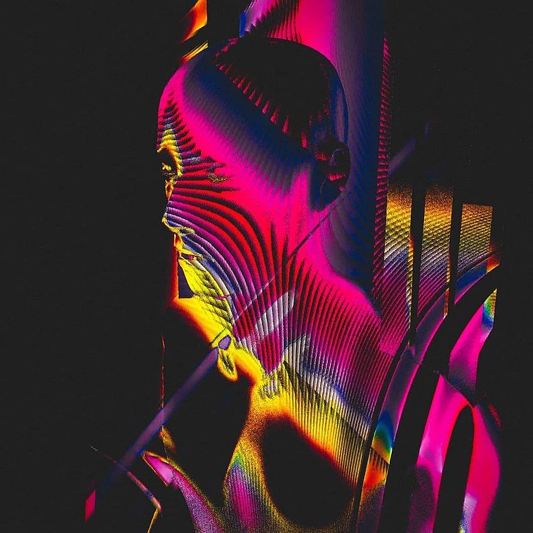 stunning retro glitch art
