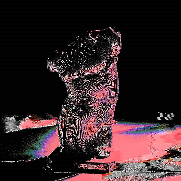 Neo noir glitch art by Adrian cain for beyond photography