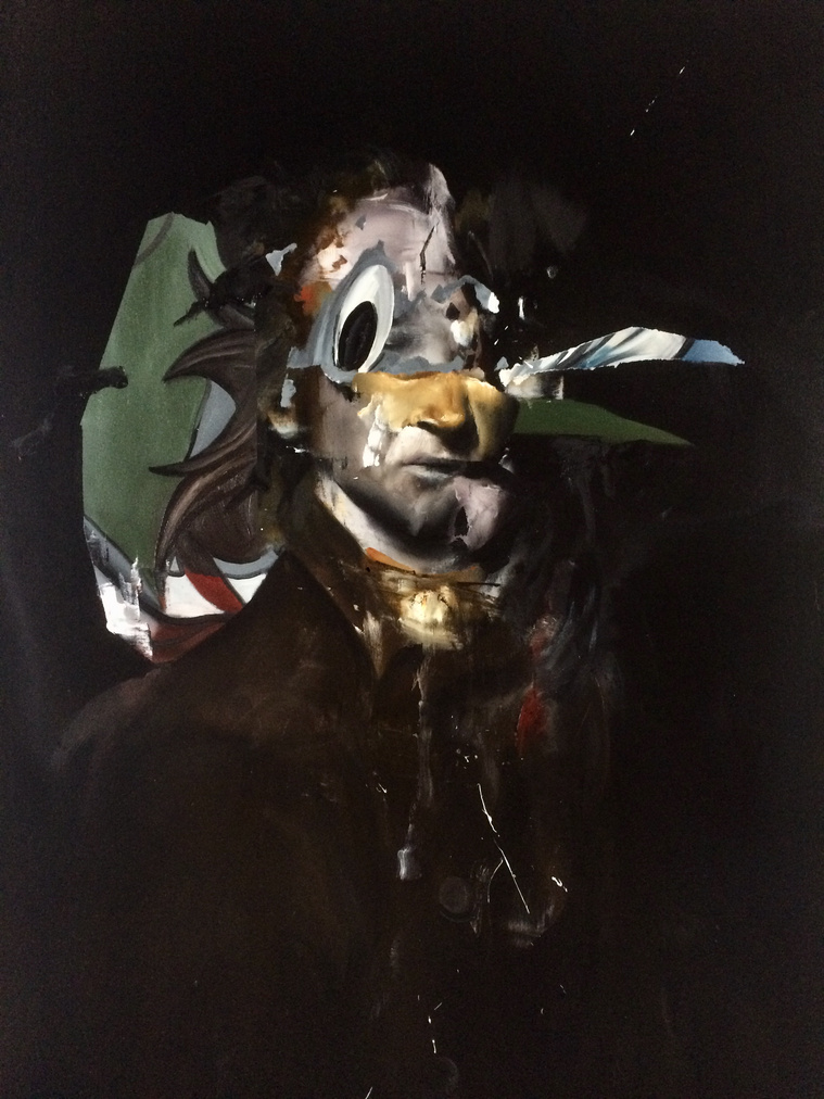 low brow version of classical painting by florian eymann for SHOWstudio
