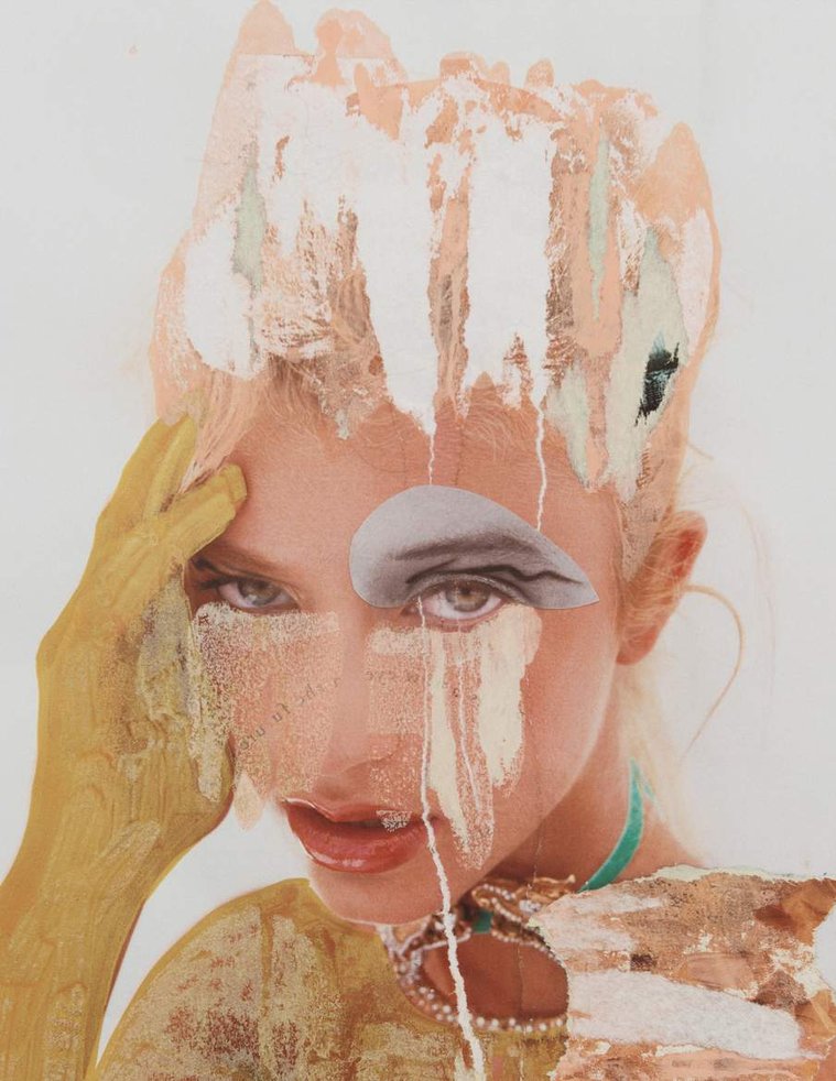 fashion collage in colour and black and white | Andy Warhol inspired art