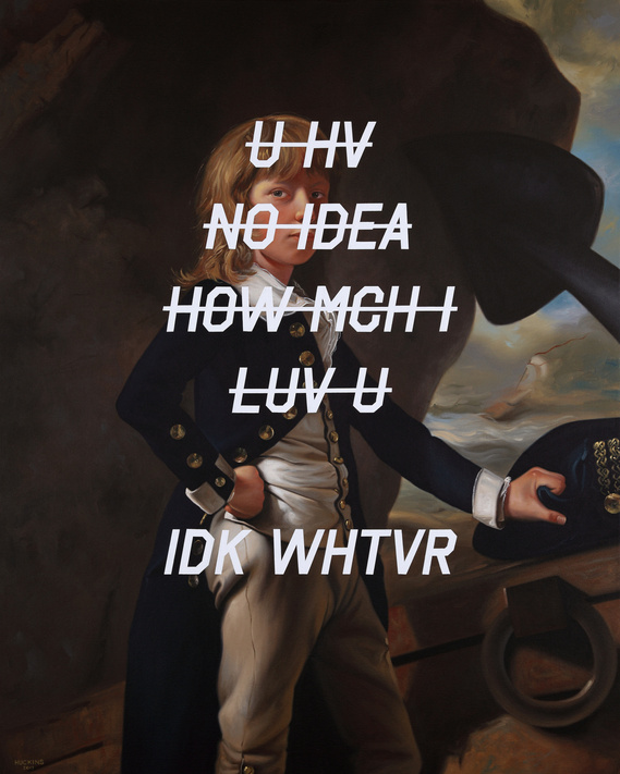 Shawn Huckins 18th Century paintings in the 21st century