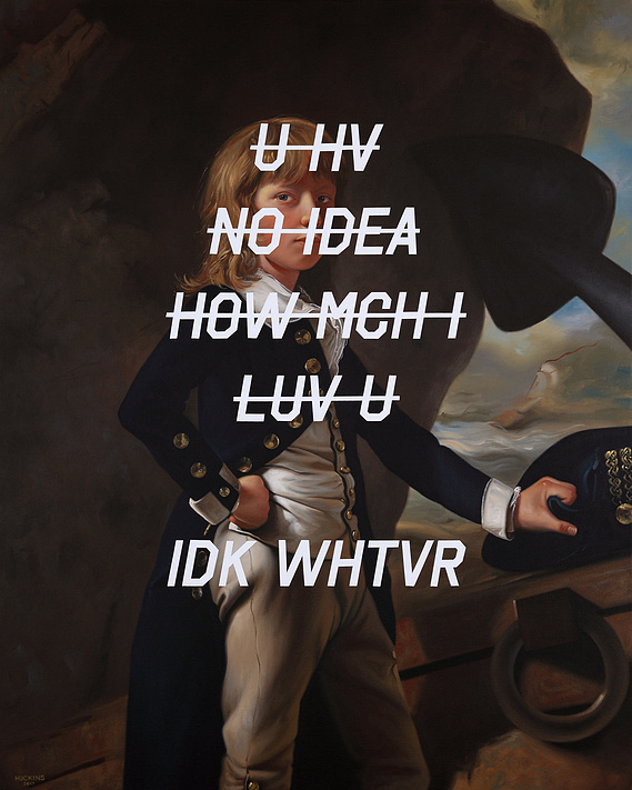 Shawn Huckins 18th Century paintings in the 21st century