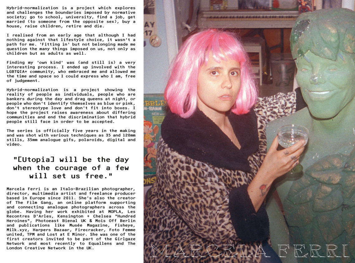 Free archival web zine from the Utopia exhibition by Beyond Photography held at NDSM Fuse in Amsterdam 2021 exploring queer futures in art. 