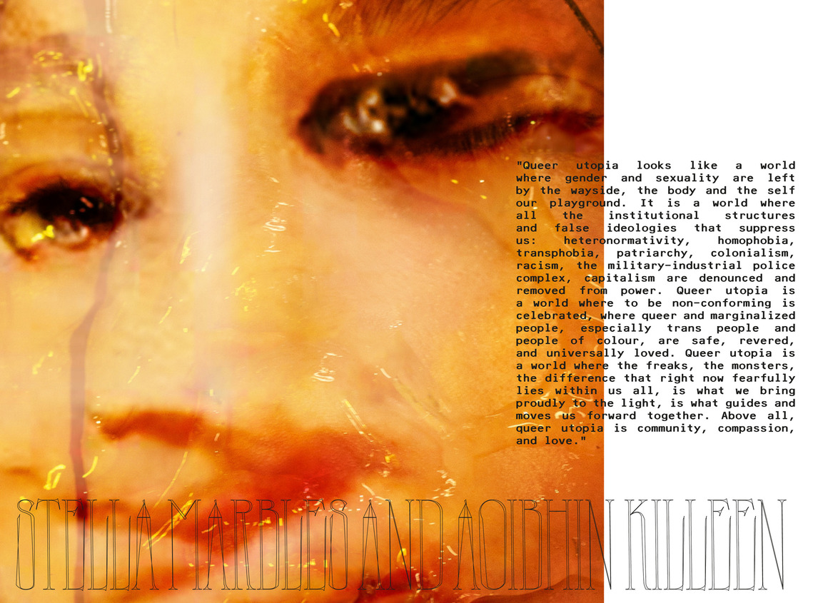 Free archival web zine from the Utopia exhibition by Beyond Photography held at NDSM Fuse in Amsterdam 2021 exploring queer futures in art. 