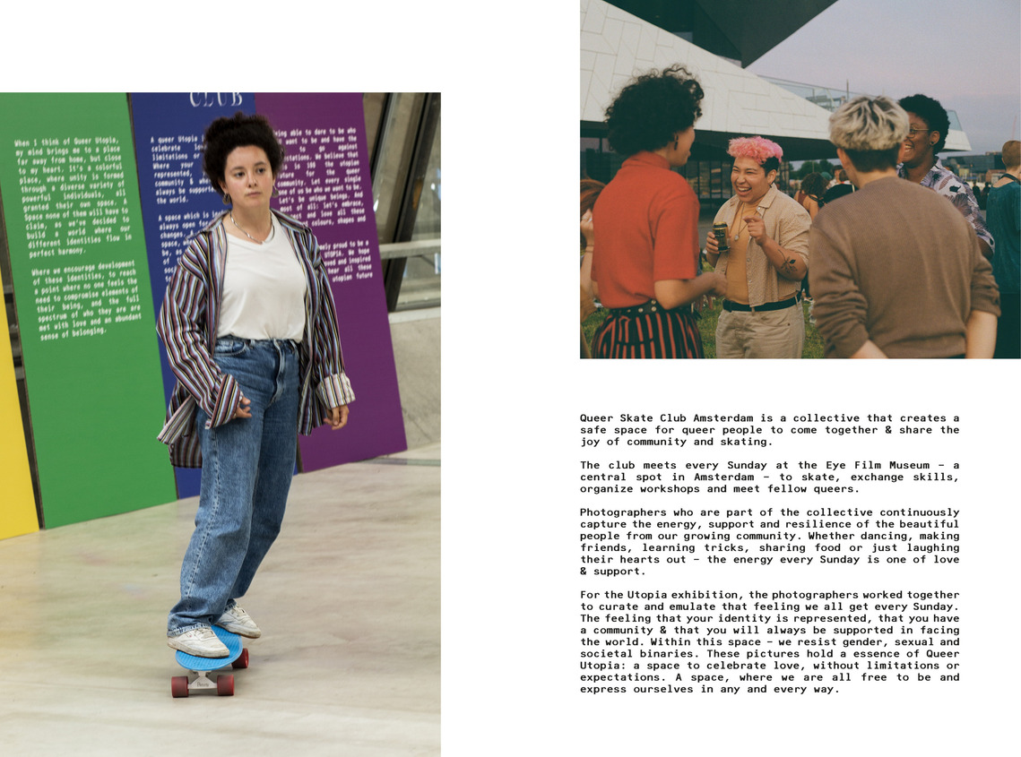 Free archival web zine from the Utopia exhibition by Beyond Photography held at NDSM Fuse in Amsterdam 2021 exploring queer futures in art. 