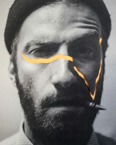 self portrait collage experimental image making by cornelius grunt