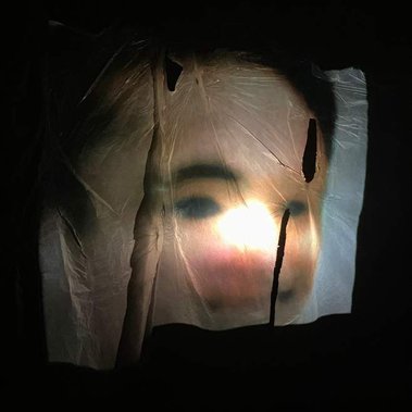 Image of Ganesha Lockhart for Computer vision art gallery 2021 by Ryan Blackwell and Aleksi halttunen. The project explores the uncanny in relation to AI machine learning tools in creative practice. 